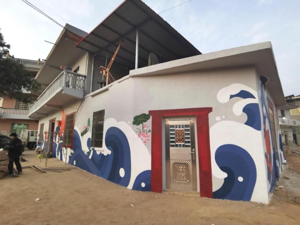 绘制后的墙面(一)